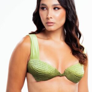 Sea Woven Top - Ligth Green Dark Green