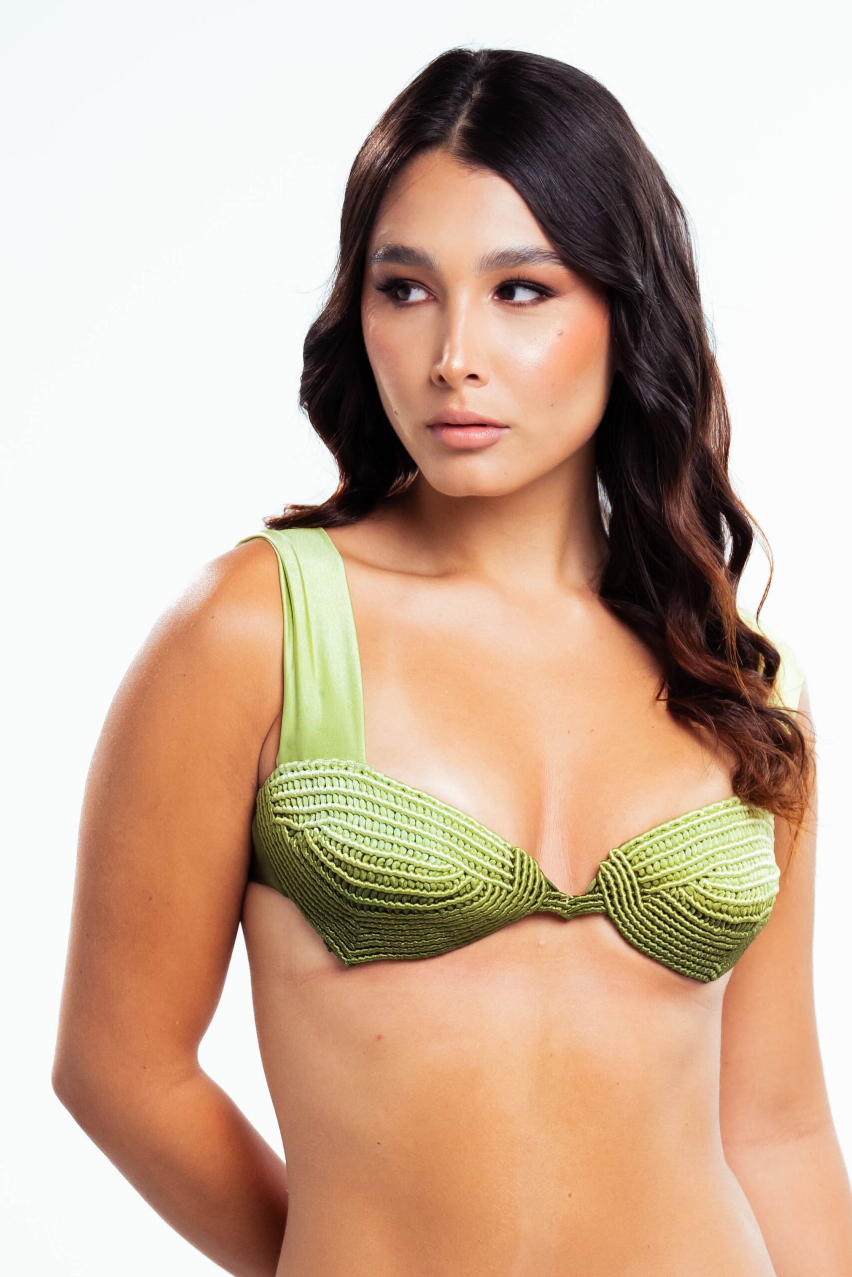 Sea Woven Top - Ligth Green Dark Green
