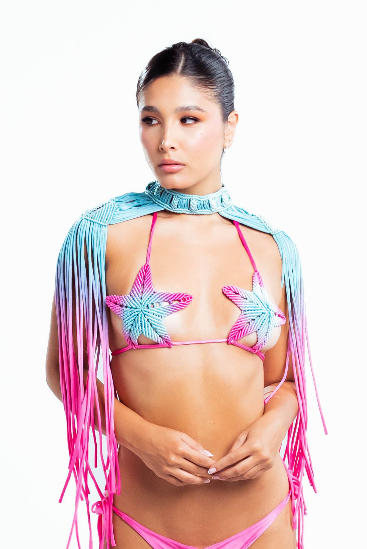 Star of Solmare Set - Fuchsia Baby Blue