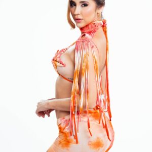 Coastal Flow - Orange Coral