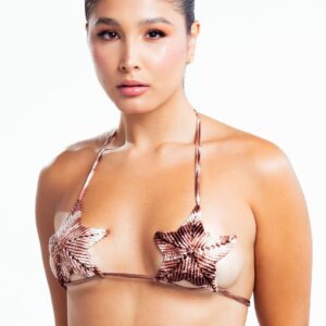 Star of Solmare Top - Brown Ivory